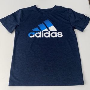 Adidas Boy’s Youth Blue Light Weight Short Sleeve Summer Shirt Size M (10/12)